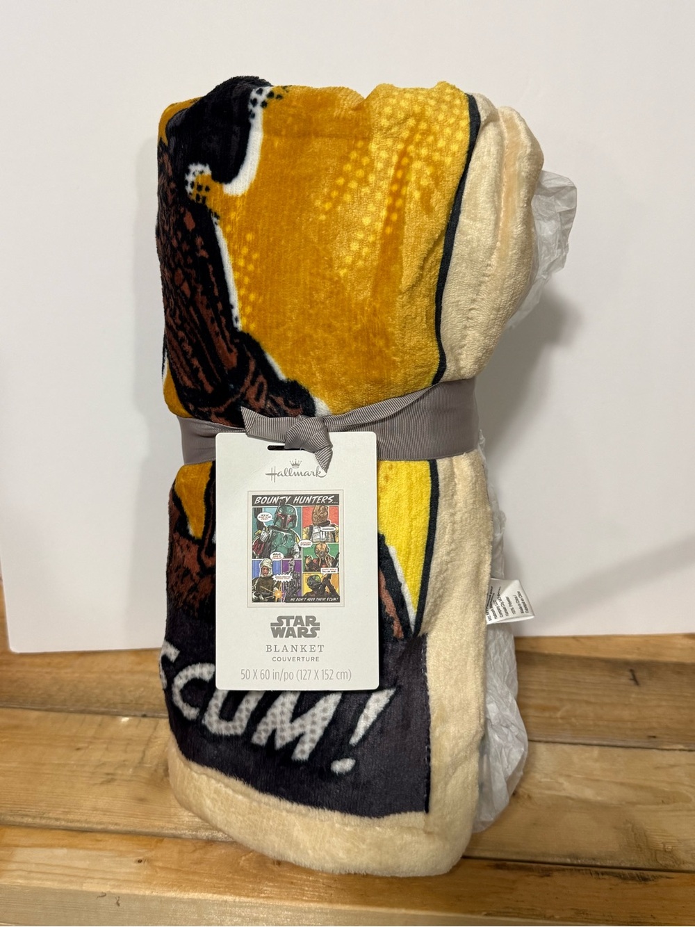 Hallmark Star Wars Bounty Hunters Throw Blanket 50” x 60” Super Soft Plush - NWT